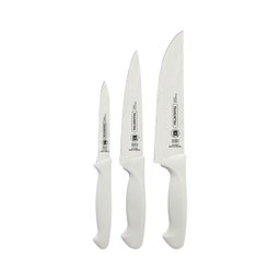 Jogo de Facas 3pçs Premium Branco Aço Inox Tramontina - 1