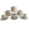 Kit com 6 Xícaras Vintage para Café - de Porcelana - 1