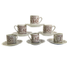 Kit com 6 Xícaras Vintage para Café - de Porcelana - 4