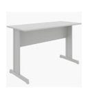 Ver imagem 2 de Mesa Escritório 1,20x0,60m - sem Gavetas - Job - Cinza/Cinza - 43099
