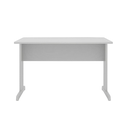 Ver imagem 3 de Mesa Escritório 1,20x0,60m - sem Gavetas - Job - Cinza/Cinza - 43099