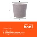Ver imagem 3 de Vaso Reto Badi Pedra 28 Terrano