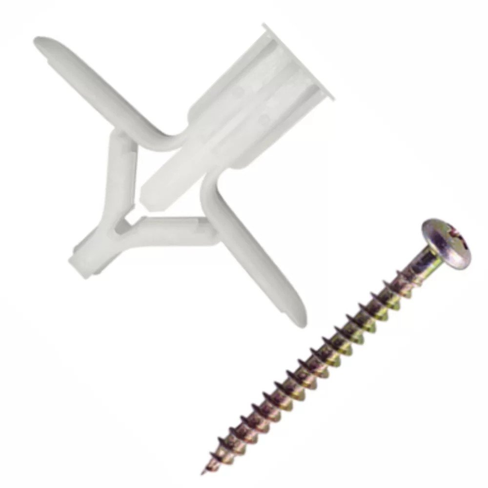 Kit 30 Parafuso com Bucha Gesso Drywall GDP1 | MadeiraMadeira