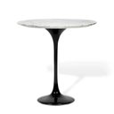Ver imagem 1 de Mesa Saarinen Lateral Carrara 42cm - Base Preta Mgsaarinen