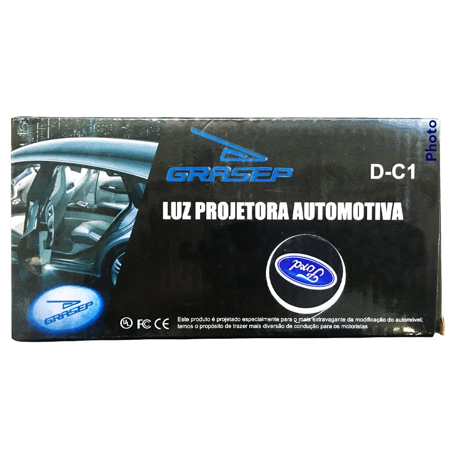 Luz Projetora para Porta Automotiva Sensor Luz Led Ford - 9