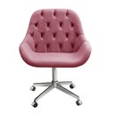 Ver imagem 2 de Poltrona Giratória com Rodízio Cadeira Decorativa Sala, Escritório, Recepção Lua