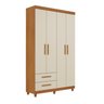 Conjunto Cama Solteiro 5 Gavetas Júlia e Guarda-roupa Solteiro 4 Portas 2 Gavetas Canadá Plus - 10