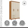 Conjunto Cama Solteiro 5 Gavetas Júlia e Guarda-roupa Solteiro 4 Portas 2 Gavetas Canadá Plus - 15