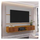 Ver imagem 3 de Painel Âmbar Off White Naturalle Ripado Tv 65 2076505 Bechara