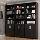 Ver imagem 1 de Armário Estante Multiuso Office Livreiro com 6 Portas 181,5cm