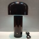 Ver imagem 4 de Luminária Led Mesa Abajur Usb Metal 20x12x12cm Preto
