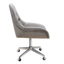 Ver imagem 4 de Poltrona Giratória com Rodízio Cadeira Decorativa Sala, Escritório, Recepção Lua