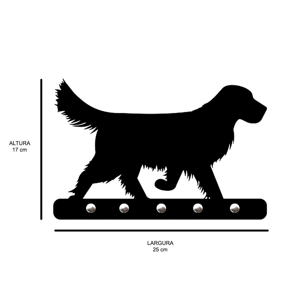 Porta Chaves de Parede em Mdf 6 Mm Labrador Pc505:branco - 2