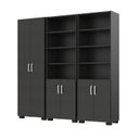 Ver imagem 2 de Armário Estante Multiuso Office Livreiro com 6 Portas 181,5cm Preto