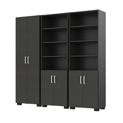 Armário Estante Multiuso Office Livreiro com 6 Portas 181,5cm