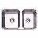 Ver imagem 1 de Cuba Dupla de Embutir para Cozinha Tramontina Retangular Plus 2C 34-28 BS
