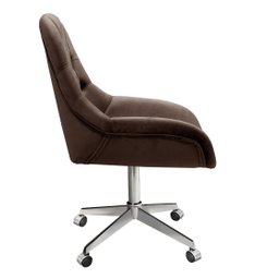 Poltrona Giratória com Rodízio Cadeira Decorativa Sala, Escritório, Recepção Lua - 4