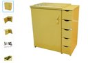 Ver imagem 2 de Gabinete 5 Gavetas Máquina Domestica+4 Rodinhas- Cores