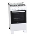 Ver imagem 2 de Fogão a Gás 4 Bocas Atlas Mônaco Plus Acendimento Automático e Forno Limpa Fácil 50l - Branco