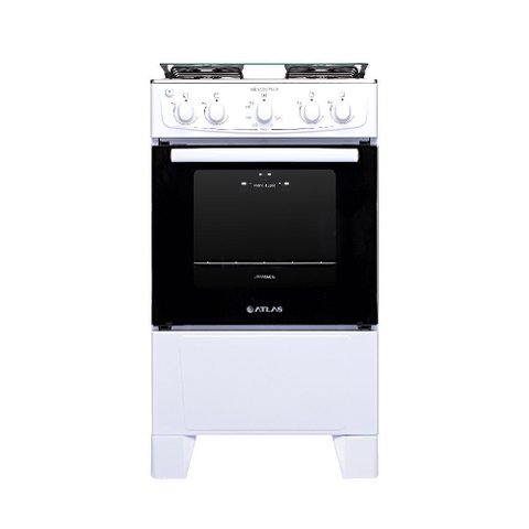 Fogão a Gás 4 Bocas Atlas Mônaco Plus Acendimento Automático e Forno Limpa Fácil 50l - Branco