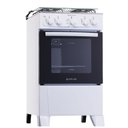 Ver imagem 3 de Fogão a Gás 4 Bocas Atlas Mônaco Plus Acendimento Automático e Forno Limpa Fácil 50l - Branco