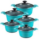 Ver imagem 1 de Jogo Panela Azul Antiaderente Cerâmica Javali AA 16 a 24