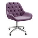 Ver imagem 1 de Poltrona Giratória com Rodízio Cadeira Decorativa Sala, Escritório, Recepção Lua