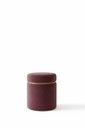 Ver imagem 3 de Puff Redondo Cinta Superior Dourada Marsala Rosé / Veludo