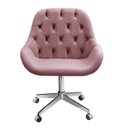 Ver imagem 2 de Poltrona Giratória com Rodízio Cadeira Decorativa Sala, Escritório, Recepção Lua