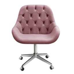 Poltrona Giratória com Rodízio Cadeira Decorativa Sala, Escritório, Recepção Lua - 2