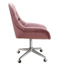 Ver imagem 4 de Poltrona Giratória com Rodízio Cadeira Decorativa Sala, Escritório, Recepção Lua