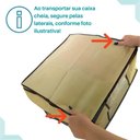Ver imagem 5 de Kit 4 Caixa Organizadora Roupas Multiuso Toalha Lençóis Roupa De Cama Em TNT Dobrável 45x45x20cm
