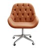 Poltrona Giratória com Rodízio Cadeira Decorativa Sala, Escritório, Recepção Lua - 2