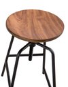 Ver imagem 3 de Banqueta Anacapri Assento Formica Imbuia com Base Preta 64 Cm (alt) - 47092