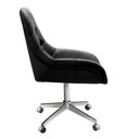 Ver imagem 4 de Poltrona Giratória com Rodízio Cadeira Decorativa Sala, Escritório, Recepção Lua