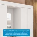 Ver imagem 5 de Guarda-Roupa Solteiro 4 Portas 3 Gavetas Capelinha com Espelho 164cm Espresso Móveis Branco