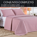Ver imagem 6 de Jogo de Cama Casal King Size Melody Bordada 03 Peças Super Elegante-ravena:rose