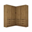 Ver imagem 2 de Closet Casal Duplo Sevilha 4portas 12 Gavetas Carioca Móveis Cinamomo