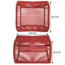 Ver imagem 2 de Poltrona Espreguiçadeira Portugal em Alumínio e Cordão Fibra Vermelho