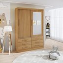 Ver imagem 2 de Guarda-roupa Infantil 02 Portas de Correr com Espelho Carrossel