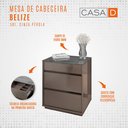 Ver imagem 4 de Mesa de Cabeceira Belize Elegante e Moderno em Mdf Cinza Perolado