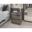 Ver imagem 5 de Mesa de Cabeceira Belize Elegante e Moderno em Mdf Cinza Perolado