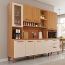 Ver imagem 1 de Armário de Cozinha Celeste 100% MDF 8 Portas e 3 Gavetas
