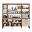 Ver imagem 3 de Armário de Cozinha Diana 100% Mdf Tuboarte 8 Portas e 3 Gavetas