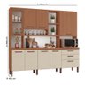 Armário de Cozinha Diana 100% Mdf Tuboarte 8 Portas e 3 Gavetas - 2