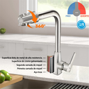 Ver imagem 6 de Torneira P/ Cozinha Gourmet Monocomando Misturador, Bancada, Pia, Mesa, Churrasqueira Fc-25