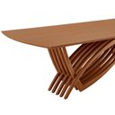 Ver imagem 6 de Mesa para Sala de Jantar Vênus 220cm Madeira Tampo Barril Laminado Moderna Mobília