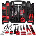 Ver imagem 1 de Kit Jogo de Ferramentas 129 Peças Bits e Chaves Emergênciais Precisão Catraca Alicates Martelo Trena