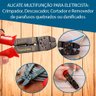 Kit Jogo de Ferramentas 129 Peças Bits e Chaves Emergênciais Precisão Catraca Alicates Martelo Trena - 2