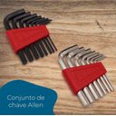 Ver imagem 7 de Kit Jogo de Ferramentas 129 Peças Bits e Chaves Emergênciais Precisão Catraca Alicates Martelo Trena